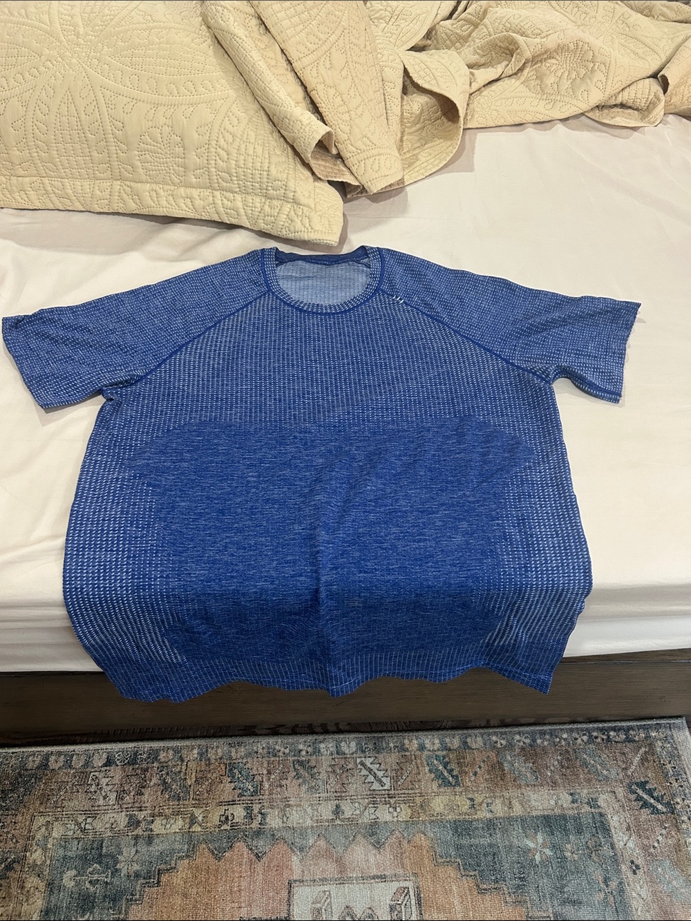lululemon athletica Blue Short-Sleeve Knit Tee